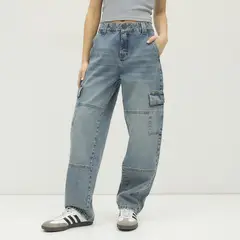 SYBILLA - Jeans Carrot Tiro Medio Mujer