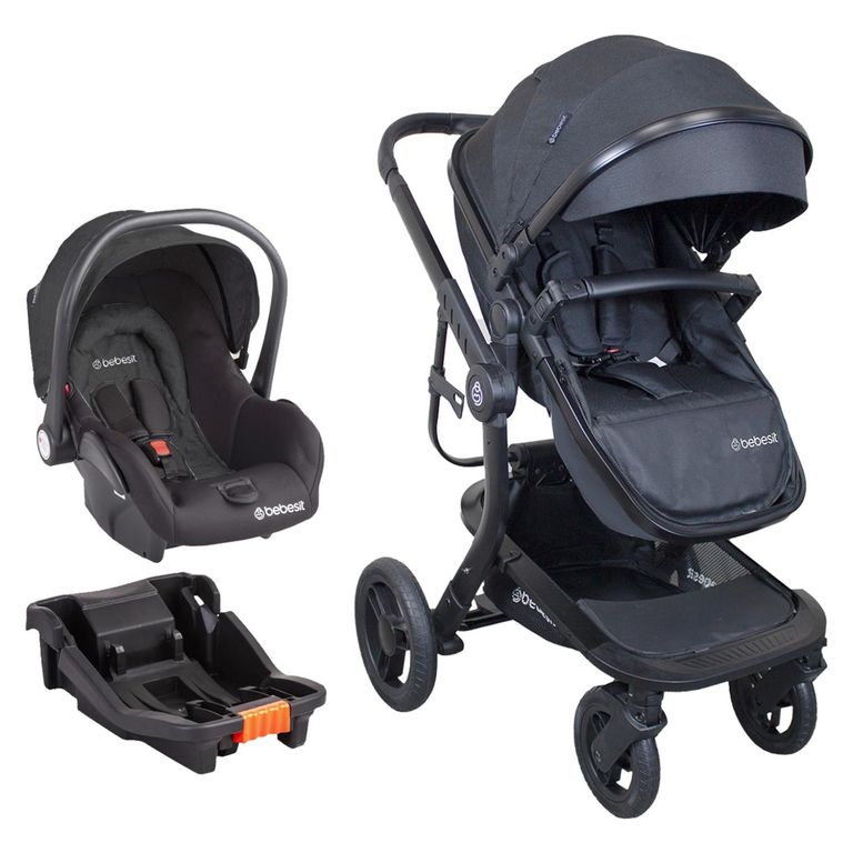 BEBESIT Coche Travel System Taurus Negro