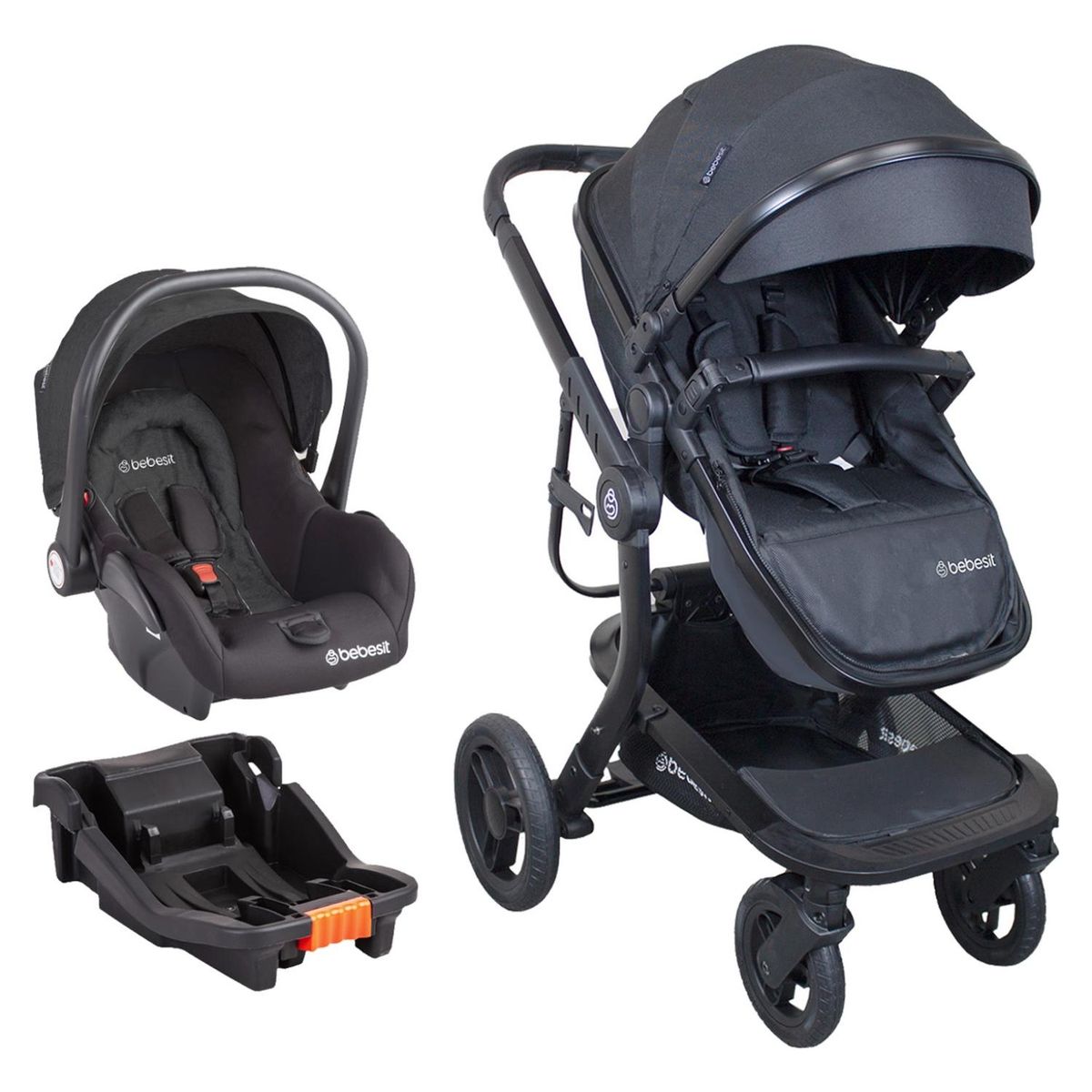 BEBESIT - Coche Travel System Taurus Negro Bebesit