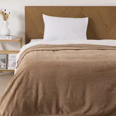 MASHINI - Frazada Aura 1.5 Plazas Moka