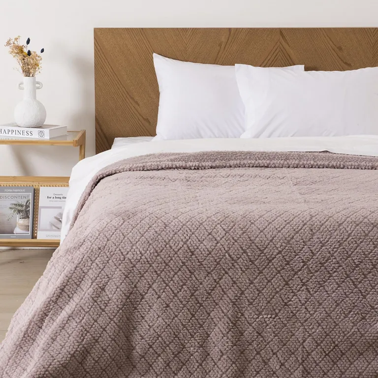 Frazada Jacquard Sherpa