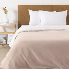 MASHINI - Frazada Polar-Sherpa 2 Plazas Nude