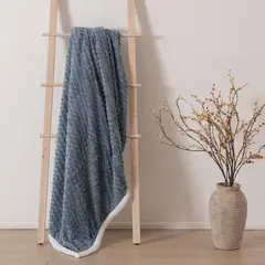 MASHINI - Manta Jqd Flannel Bruma Azul