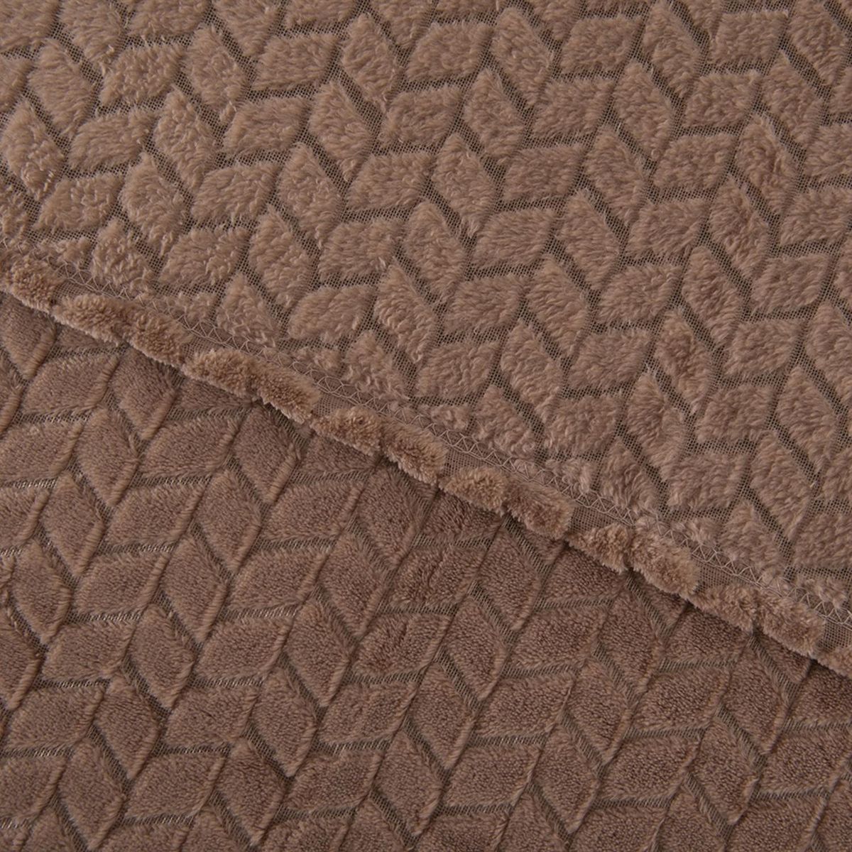 MASHINI - Frazada Jqd Flannel 1.5 Plazas Nude Mashini