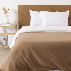 MASHINI - Frazada Polar-Sherpa King Café