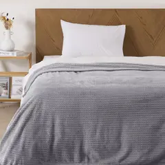 MASHINI - Frazada Aura 1.5 Plazas Gris