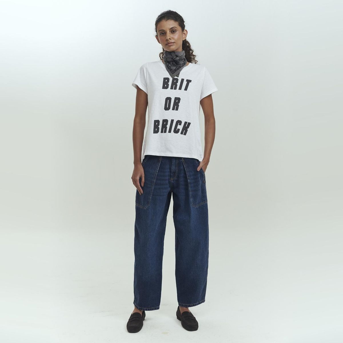 BRICK LONDON - Jeans Balloon Tiro Medio Mujer Brick London