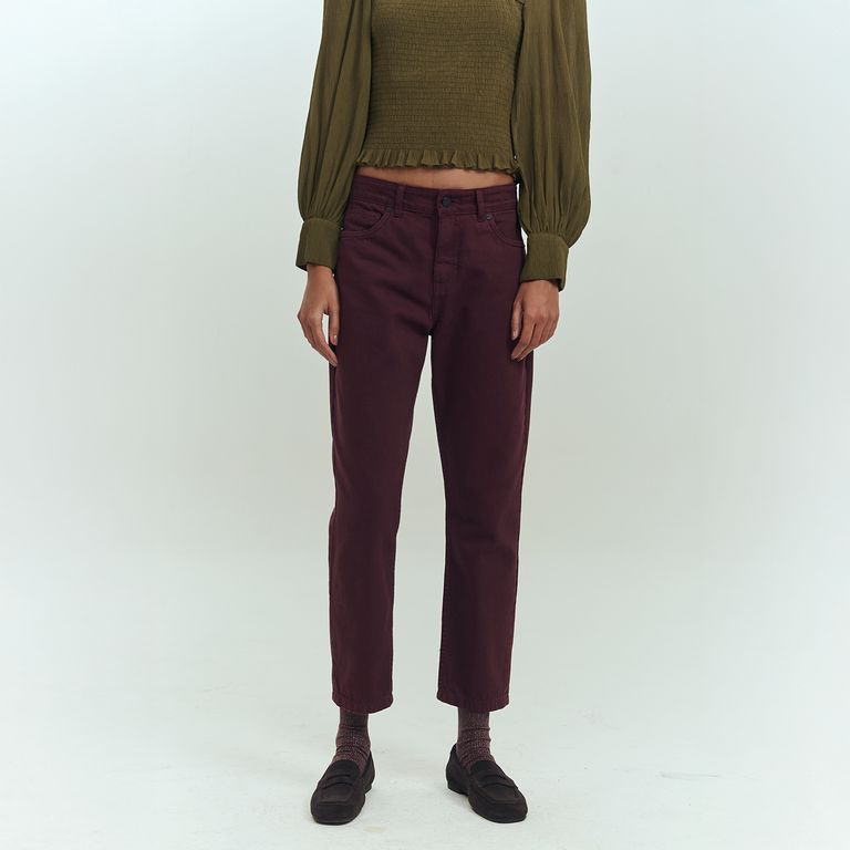 Jeans Mom Tiro Alto Mujer