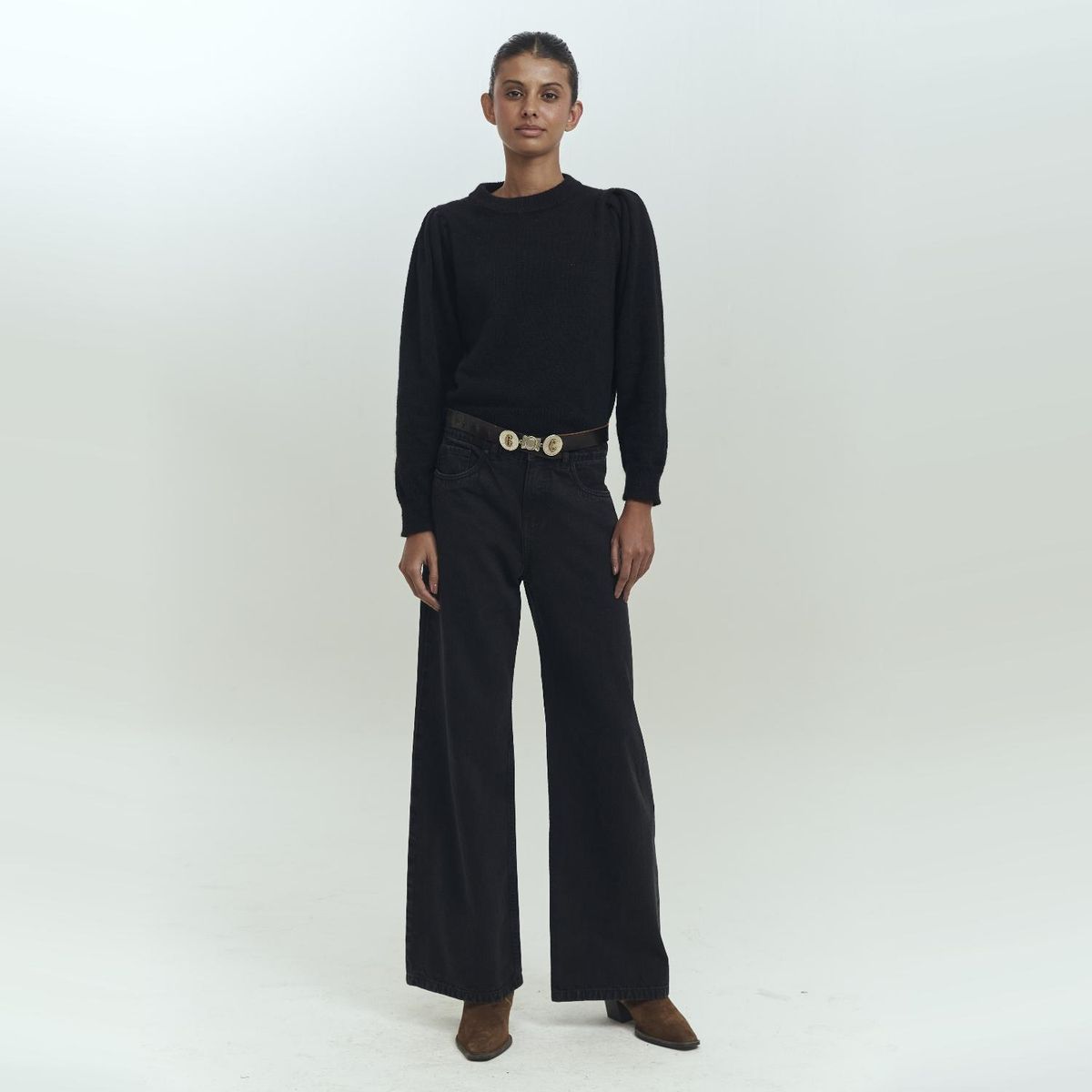 BRICK LONDON - Jeans Wide leg Tiro Medio Mujer Brick London