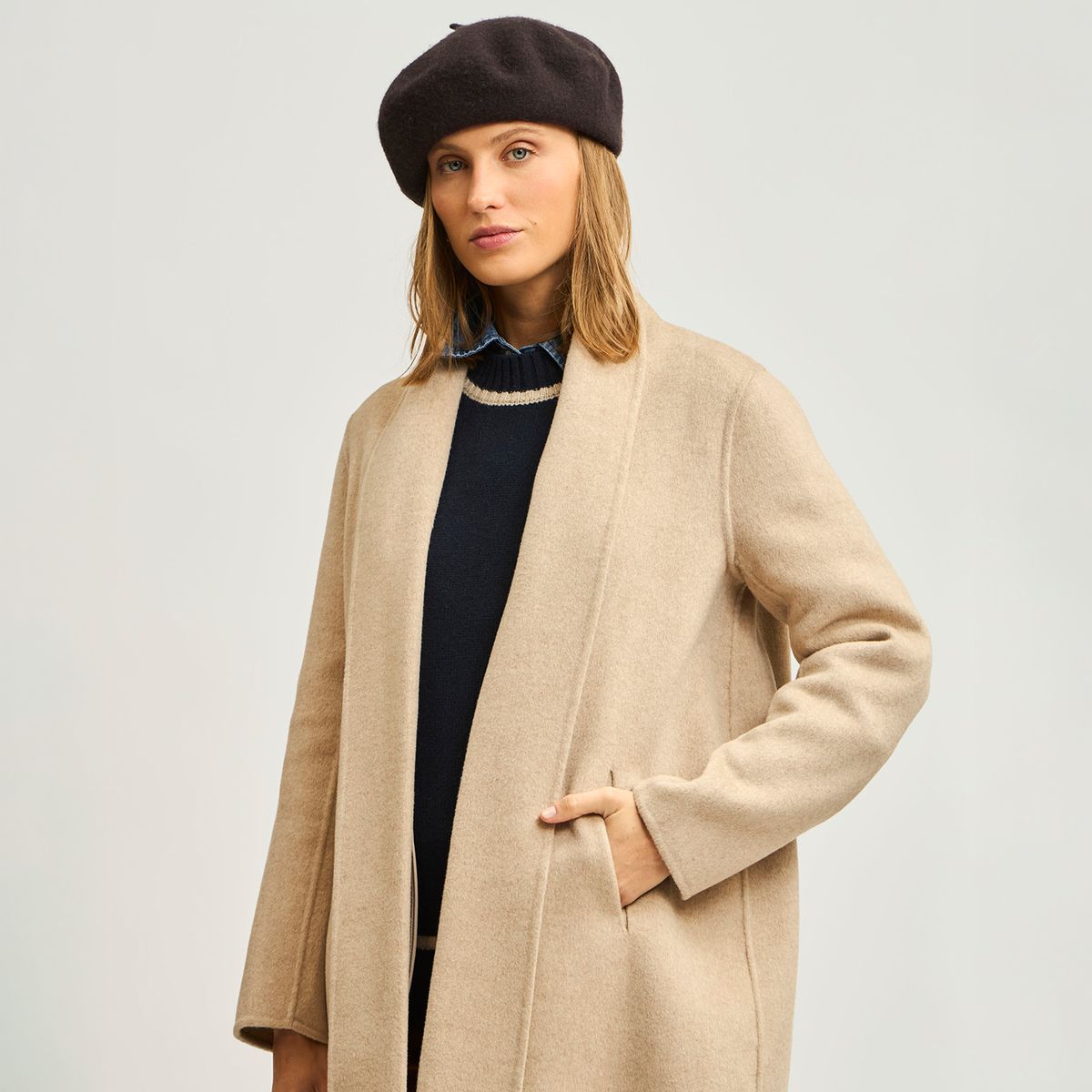 SAVILLE ROW - Abrigo Luna 100% Lana Saville Row