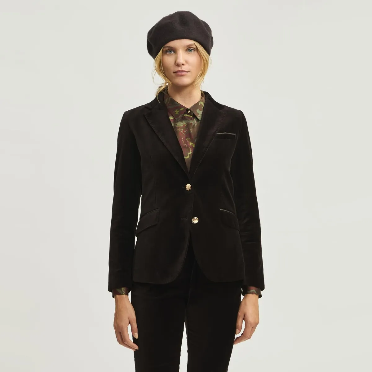 SAVILLE ROW - Blazer Soledad 100% Terciopelo Saville Row