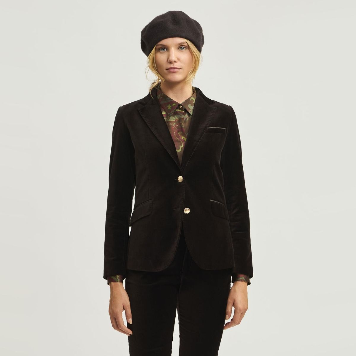 SAVILLE ROW - Blazer Soledad 100% Terciopelo Saville Row