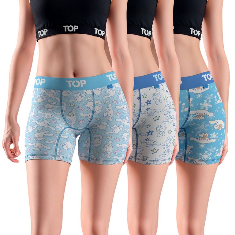 Pack de 3 Boxers Medio Hello Kitty Mujer