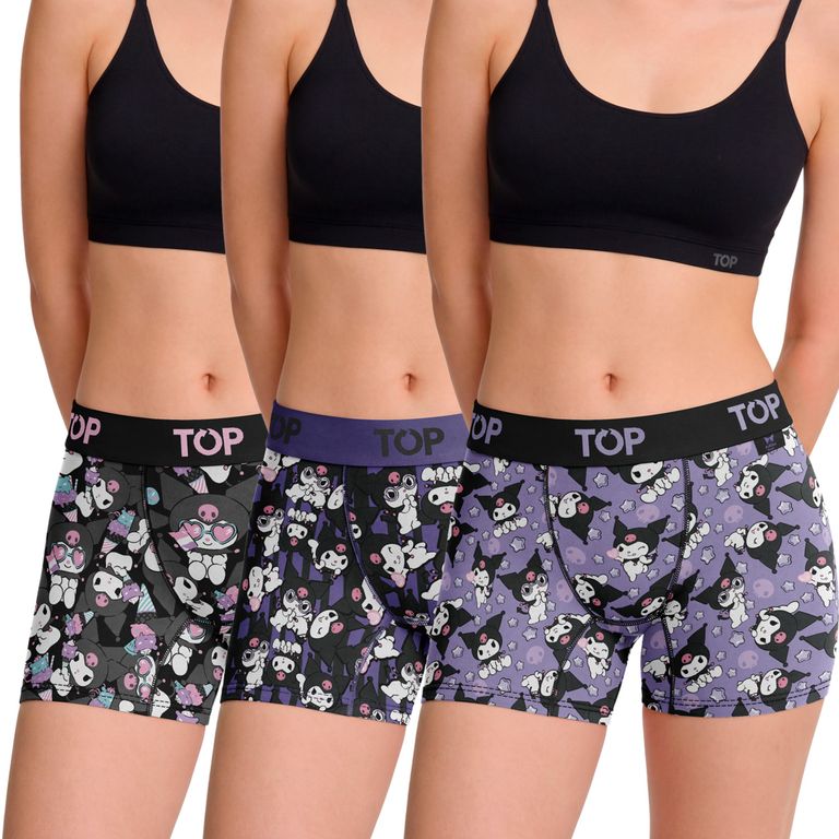 Pack de 3 Boxers Medio Hello Kitty Mujer