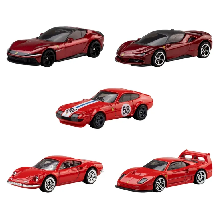 Paquete De 5 Autos Rosso