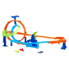 HOT WHEELS - Pista de Acrobacias Lanza y Choca
