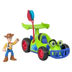 IMAGINEXT - Figura Articulada de Woody con Vehículo Rc y Accesorios Temáticos