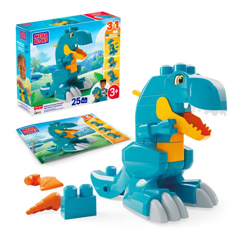 3 en 1 Dinosaurio Arma y Ataca Megabloks