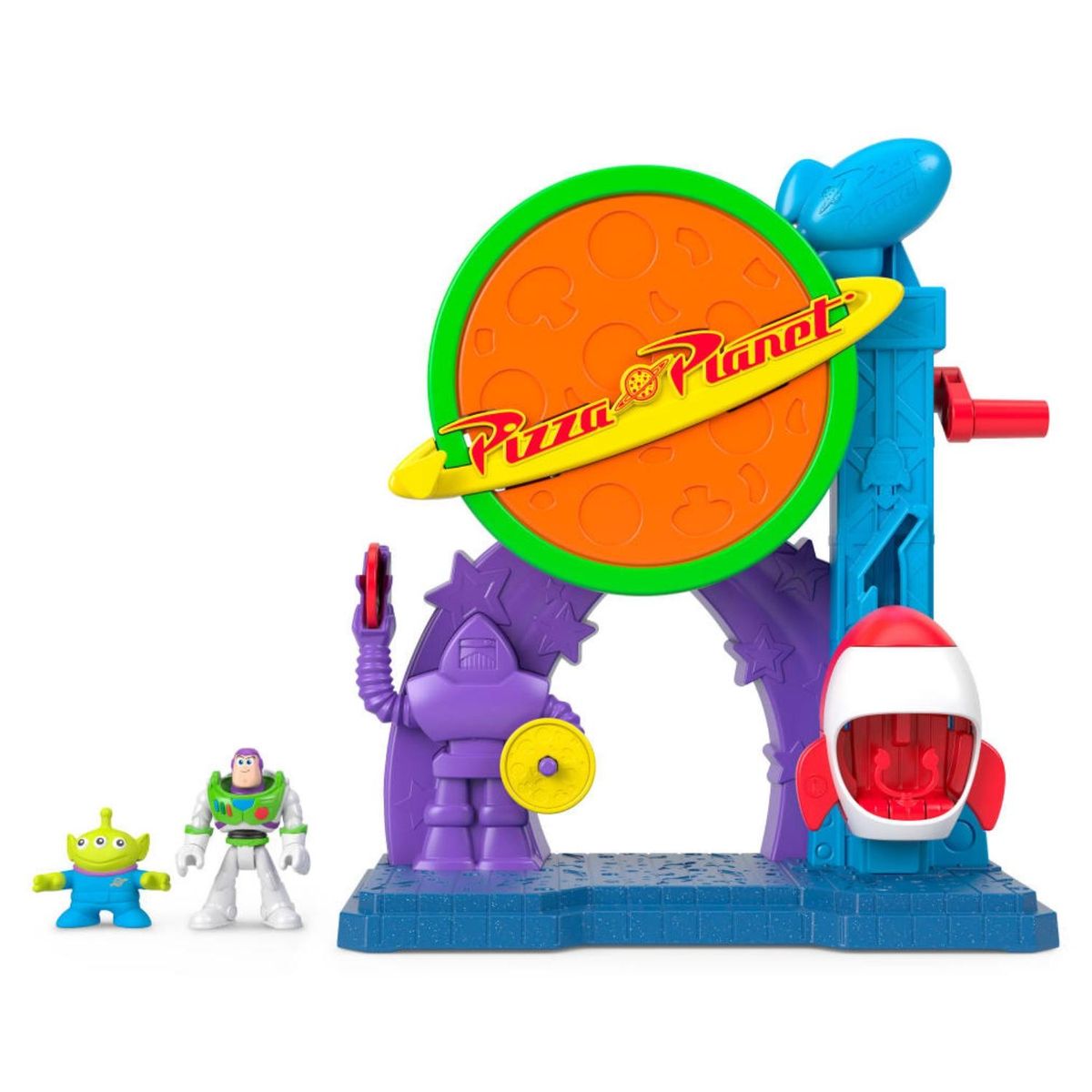 IMAGINEXT - Set de Pizza Planet con Buzz y Imaginext