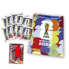 PANINI - Pack Álbum Tapa Blanda + 10 sobres + 1 Limited Edition card Fifa World Cup 2026