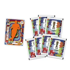 PANINI - Blister Pack 7 Sobres Álbum + 1 Carta Limited Edition Coleccionable de Regalo Mundial Fifa 2026