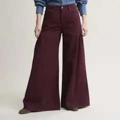 UNIVERSITY CLUB - Jeans Wide leg Tiro Medio Mujer