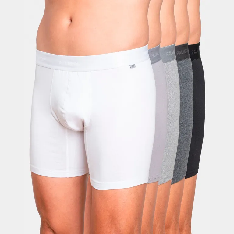 Pack 5 Bóxer Medio Algodón Hombre