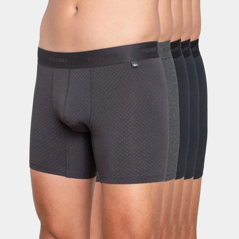 Pack 5 Bóxer Medio Algodón Hombre