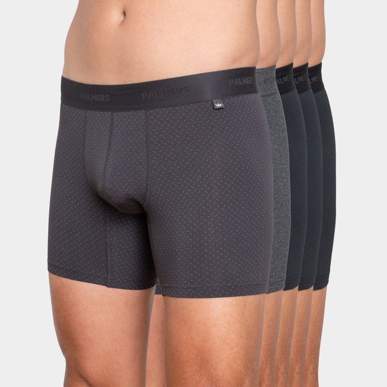 Pack 5 Bóxer Medio Algodón Hombre
