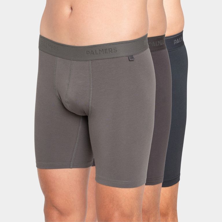 Pack 3 Bóxer Calce Largo Algodón Premium Hombre