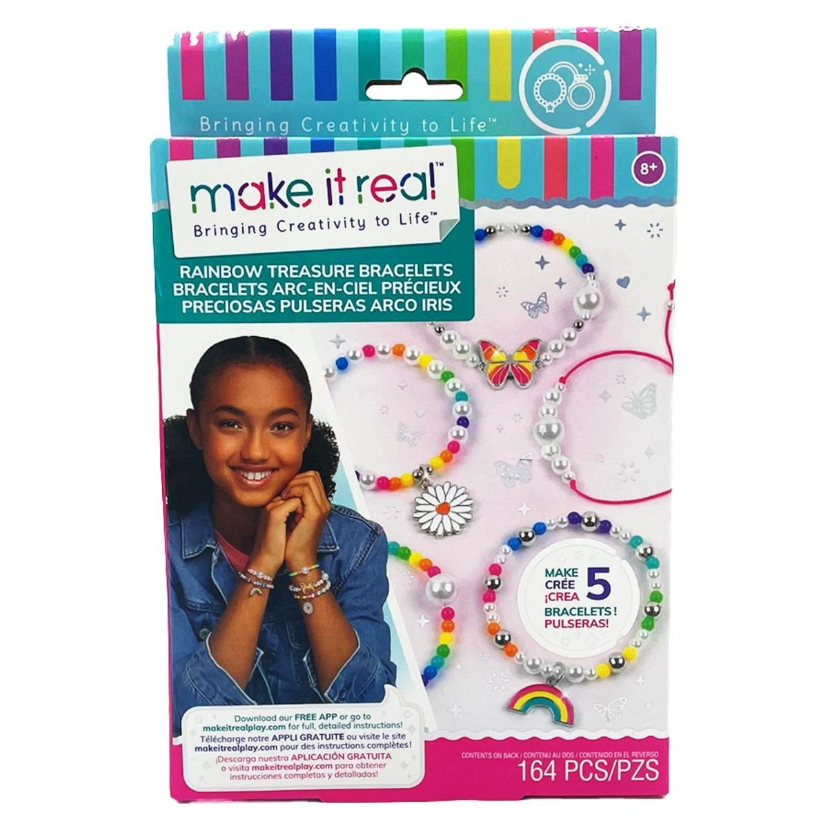 MAKE IT REAL - Make It Real Set para Crear Pulsera Tesoro del Arcoiris