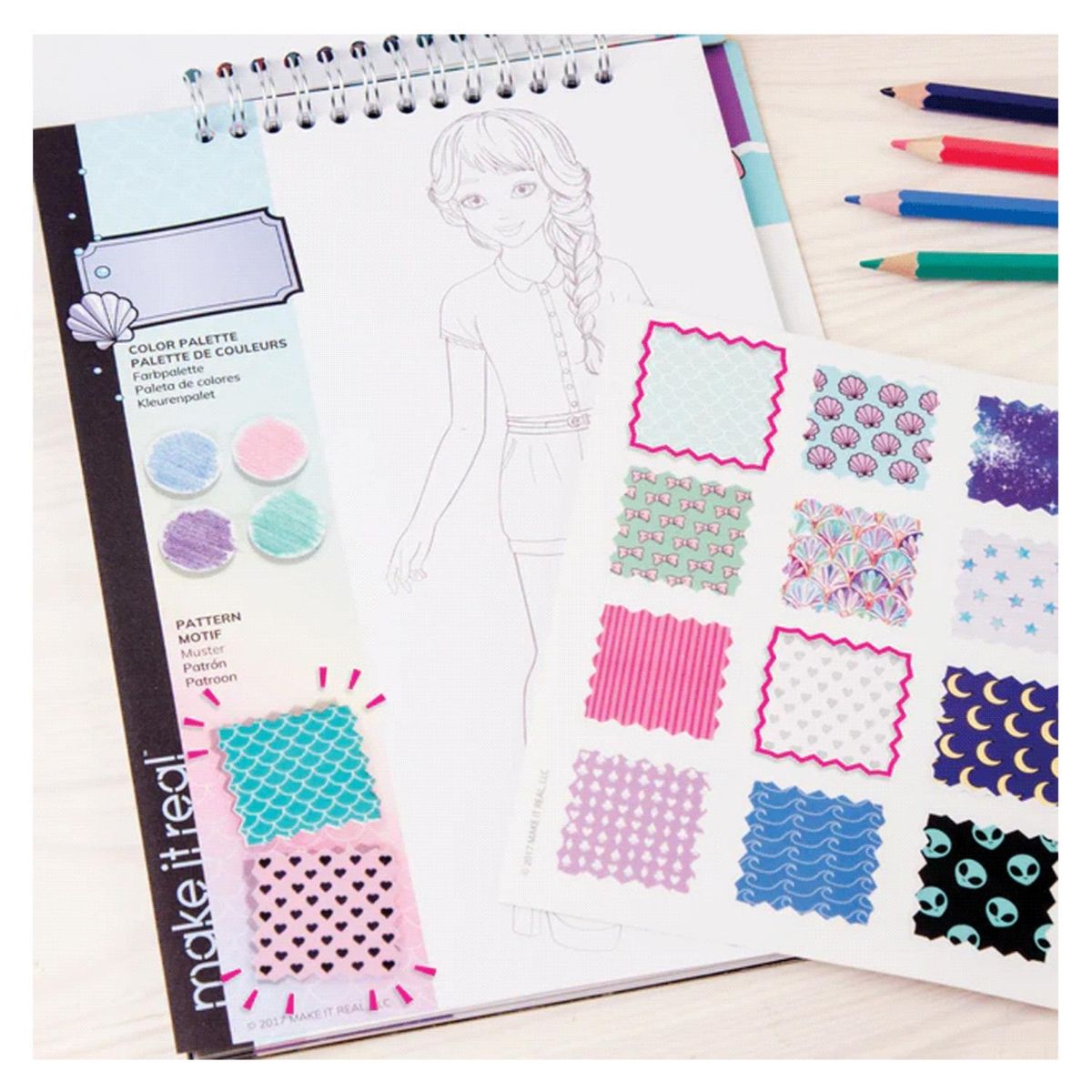 MAKE IT REAL - Make It Real Cuaderno Diseño de Modas Pasteles