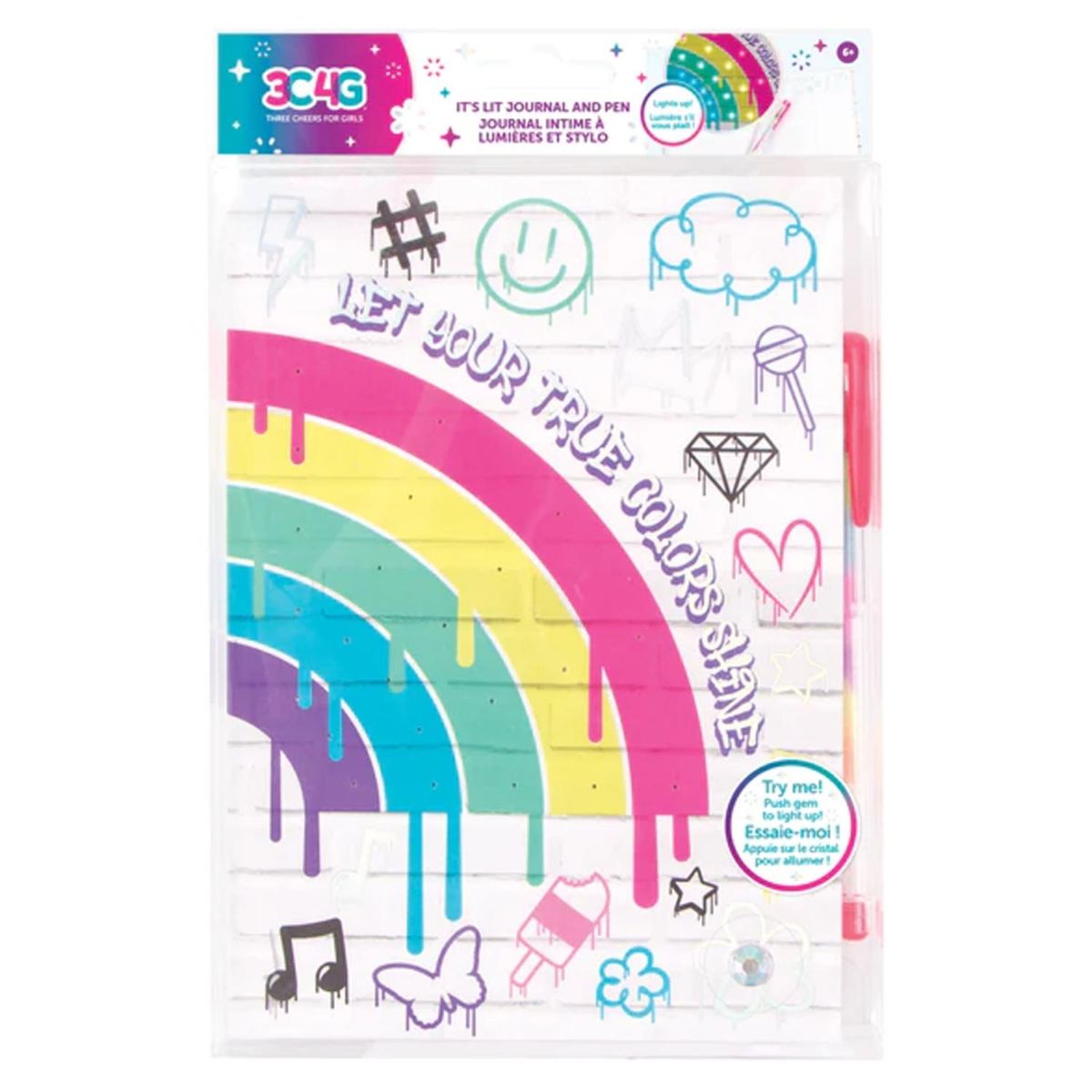 MAKE IT REAL - Make It Real Diario con Lapiz Estilo Grafiti Tinta Arociris