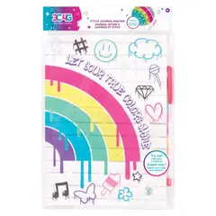 MAKE IT REAL - Diario con Lapiz Estilo Grafiti Tinta Arociris