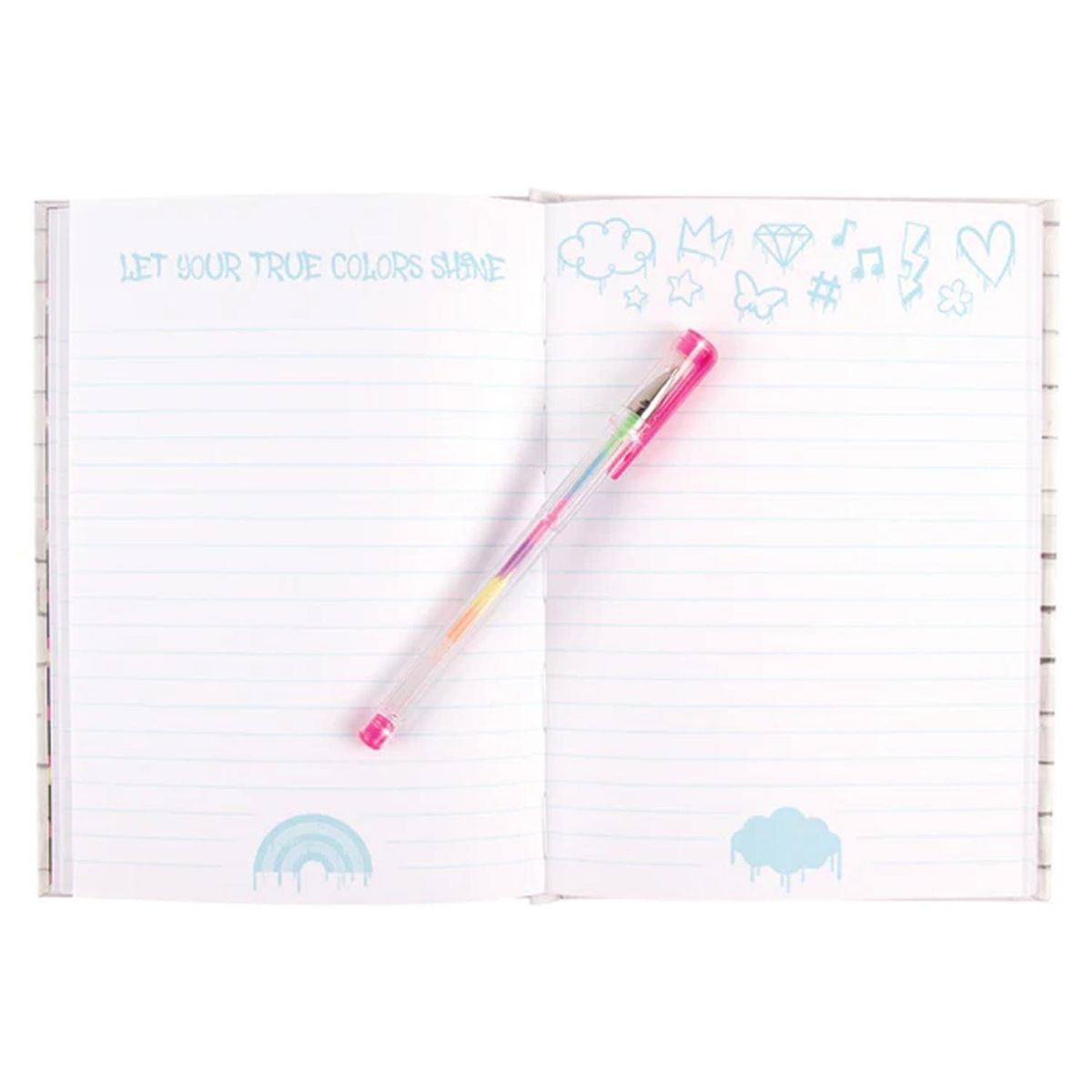 MAKE IT REAL - Make It Real Diario con Lapiz Estilo Grafiti Tinta Arociris