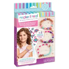 MAKE IT REAL - Set para Crear Pulseras Dijes , Creatividad Floreciente
