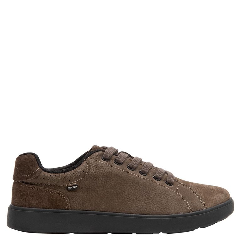 Zapatilla Urbana Hombre Cuero Café