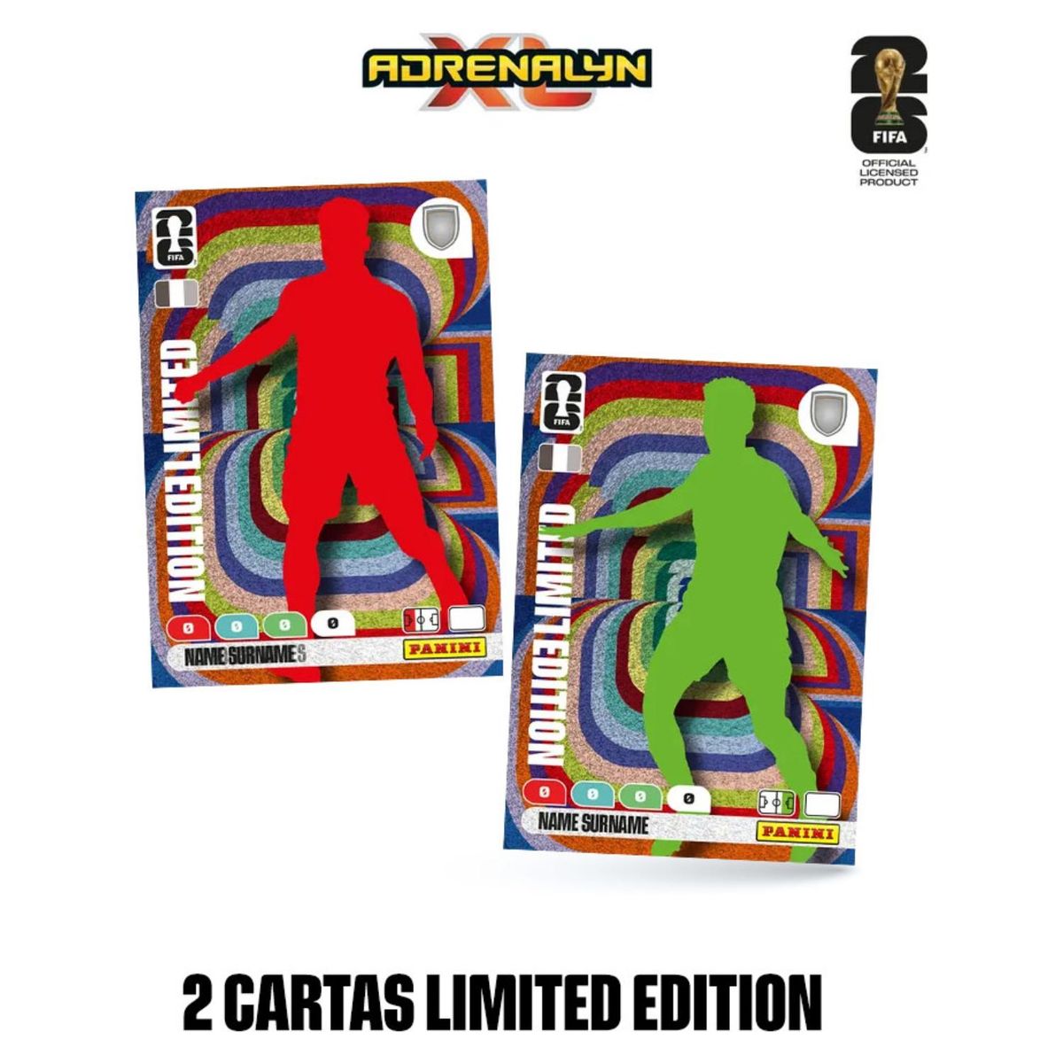 PANINI - Cartas Coleccionables Mundial FIFA 2026 – 8 Sobres + 2 Cartas Edición Limitada de Regalo