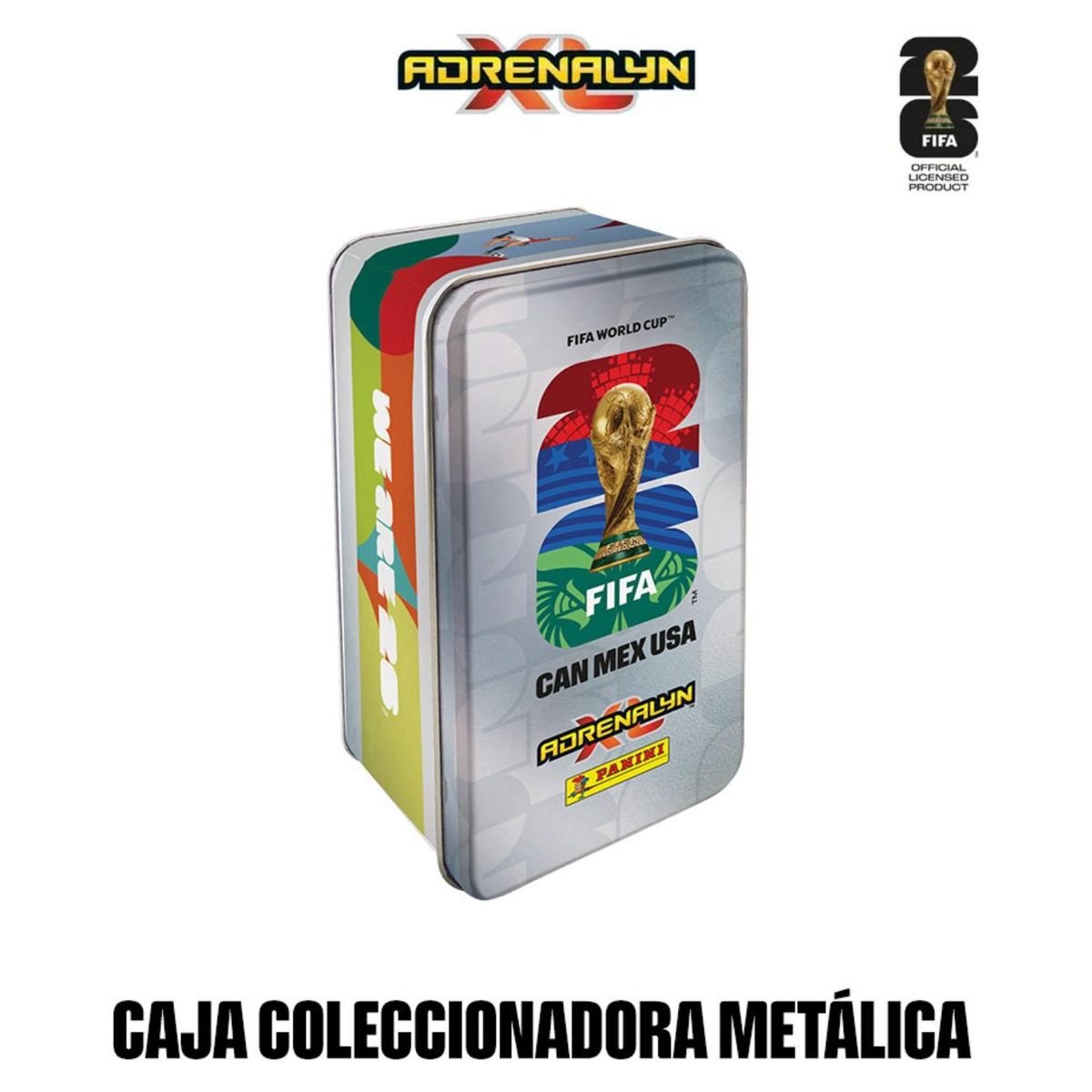 PANINI - Cartas Coleccionables Mundial FIFA 2026 – Pack 8 Sobres + 2 Cartas Edición Limitada de Regalo + Coin Card + Caja Silver