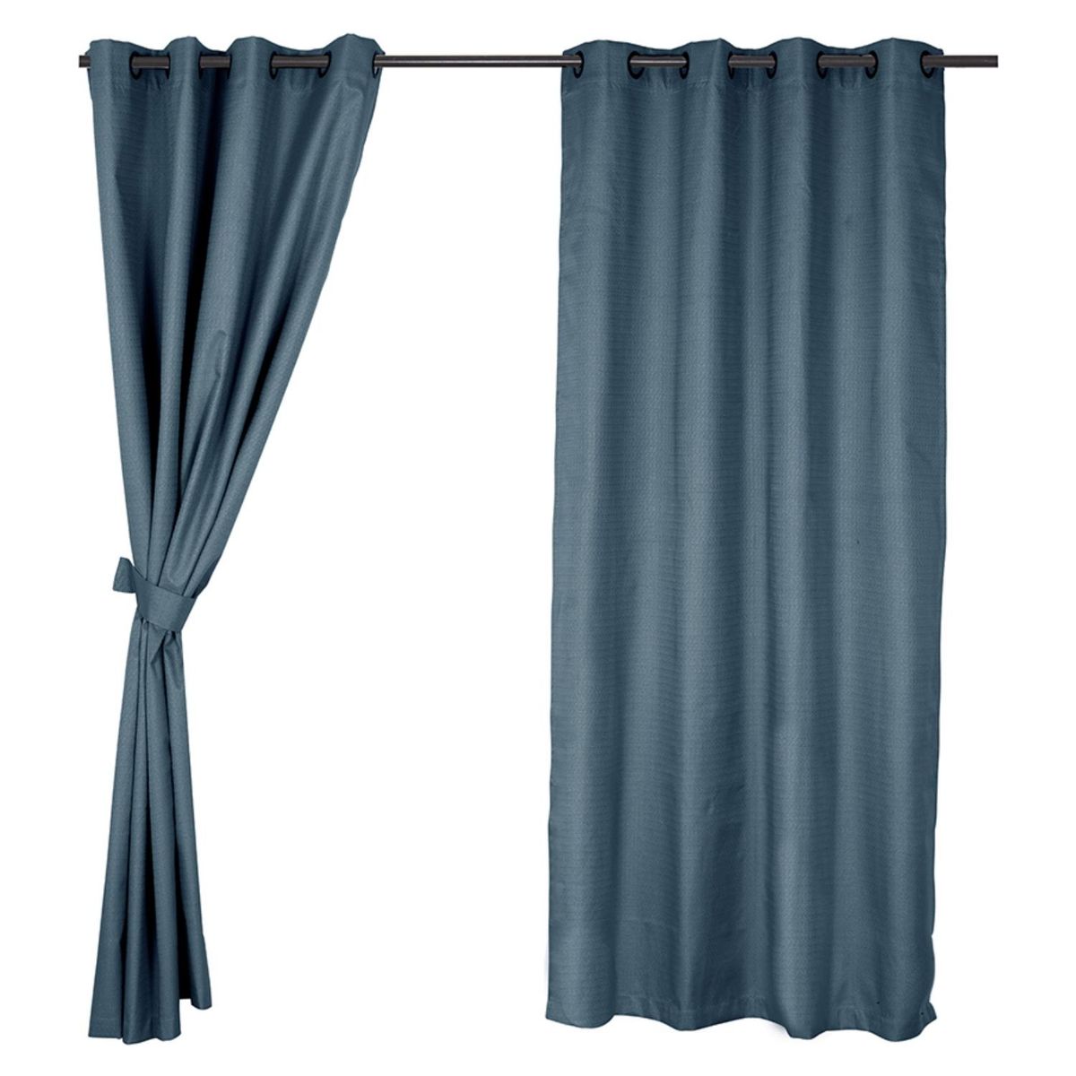 MASHINI - Set Cortina Blackout Argolla Azul Mashini