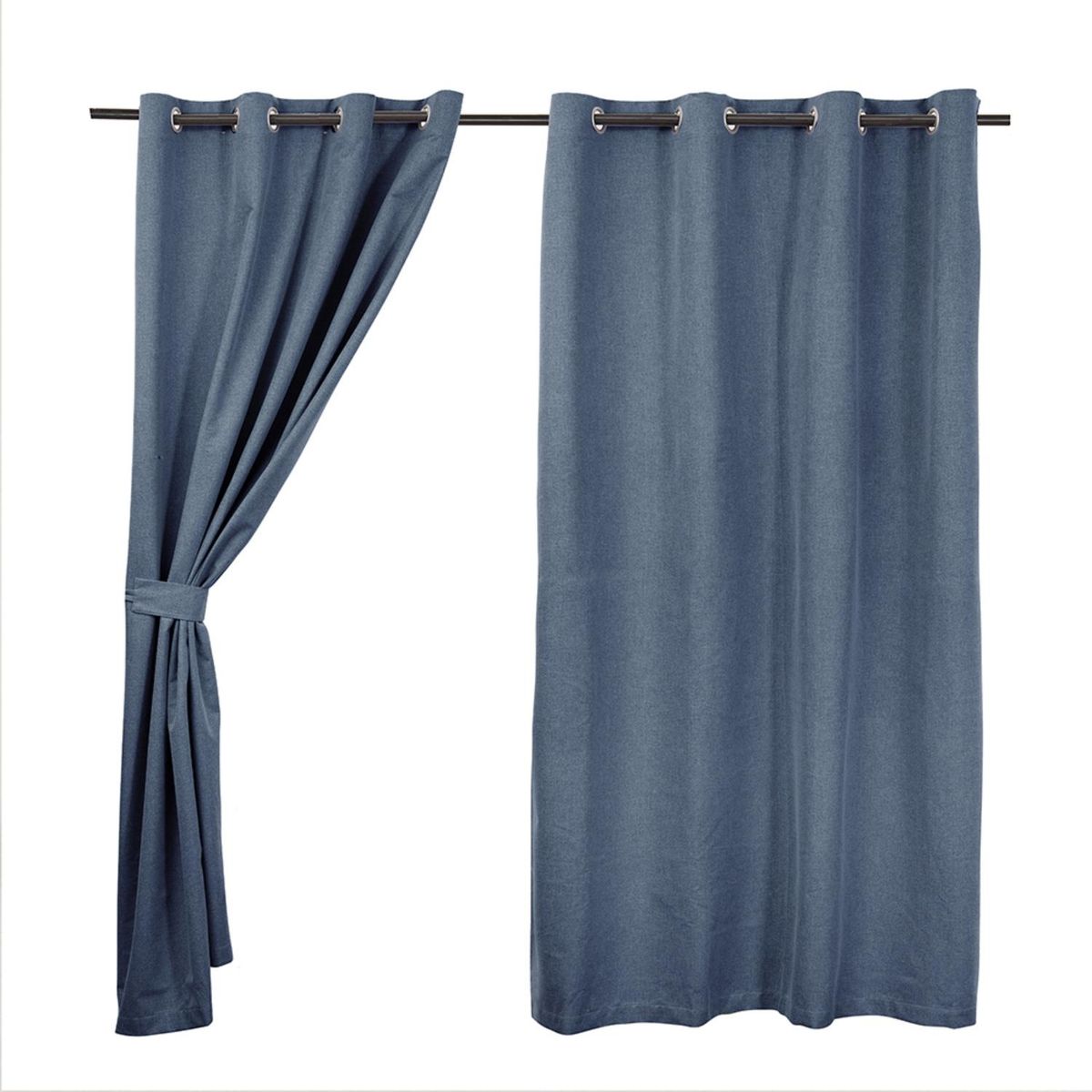 MASHINI - Set Blackout Argolla 140X220 Cm Azul Mashini
