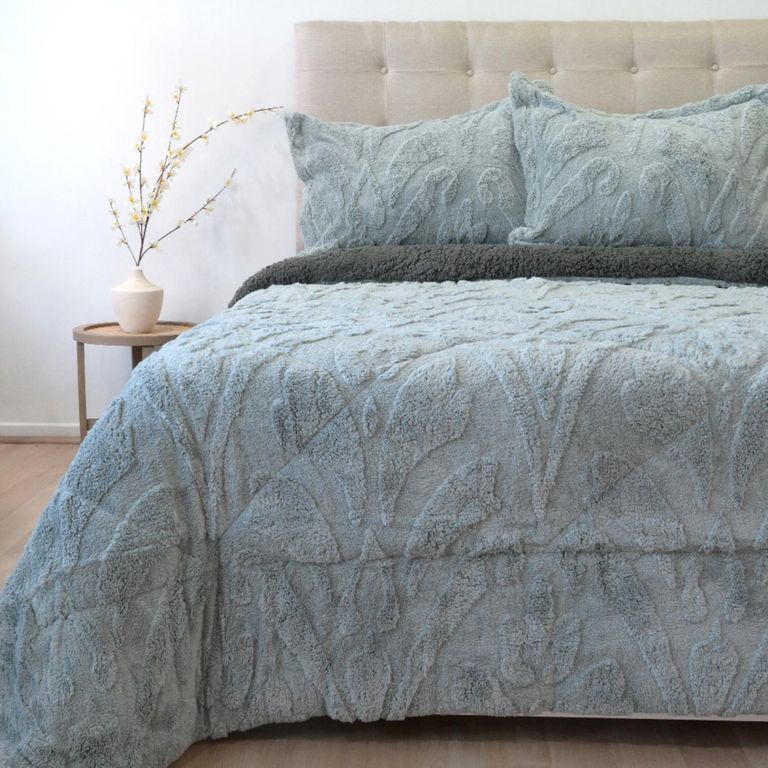 Cubrecama Jacquard Sherpa