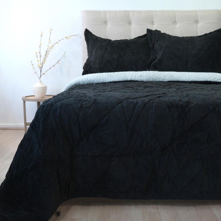 Cubrecama Jacquard Sherpa