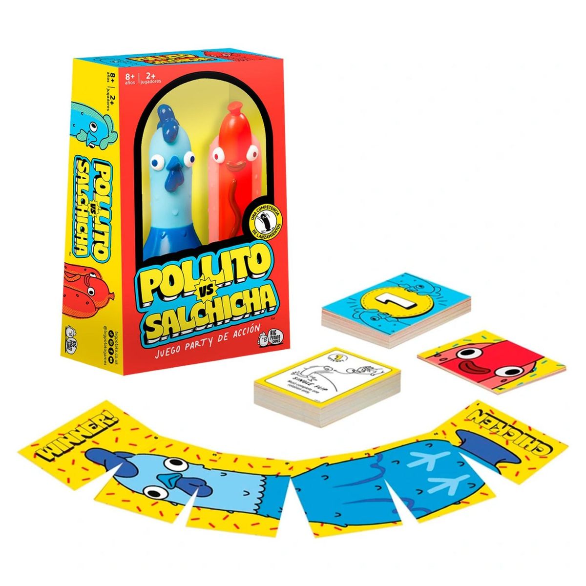 ASMODEE - Juego De Mesa Pollito Vs Salchicha