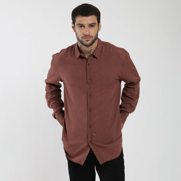 Camisa Manga Larga Hombre