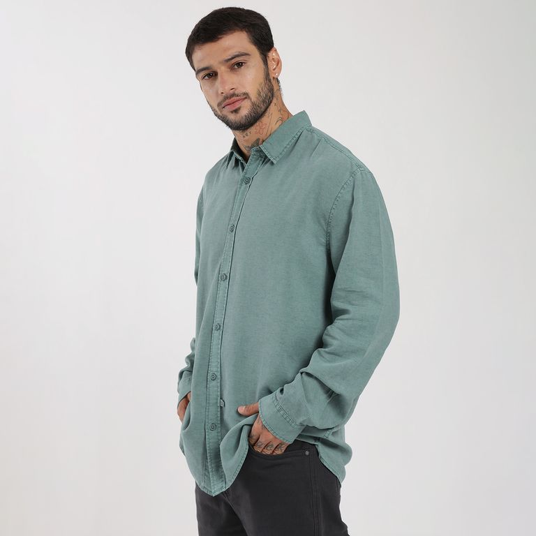 Camisa Manga Larga Hombre