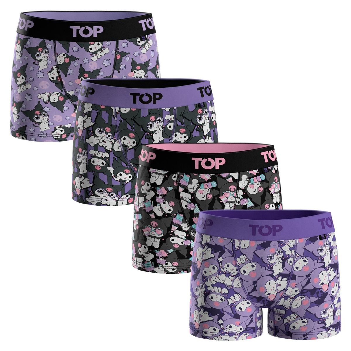 TOP - Pack 4 Boxer Niña Algodón Hello Kitty Top