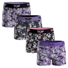 TOP - Pack 4 Boxer Niña Algodón Hello Kitty