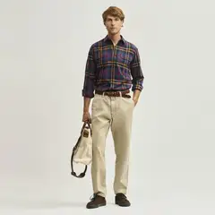 SAVILLE ROW - Pantalón Classic Fit Tiro Medio Hombre