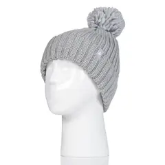 HEAT HOLDERS - Gorro Pom Pom Arden Mujer Gris
